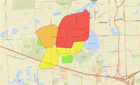 Dte outage map white lake. According to a DTE Energy outage map, residents lost power just after 2 p.m. Thursday. Affected areas include a large portion of both White Lake and Highland Townships, mostly north of M-59; and ... 
