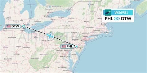  Each day, there are between 9 and 15 nonstop flights that take off from Philadelphia and land in Detroit Metropolitan Wayne County Airport, with an average flight time of 1h 50m. The most common departure time is 9:00 p.m. and most flights take off in the morning. . 