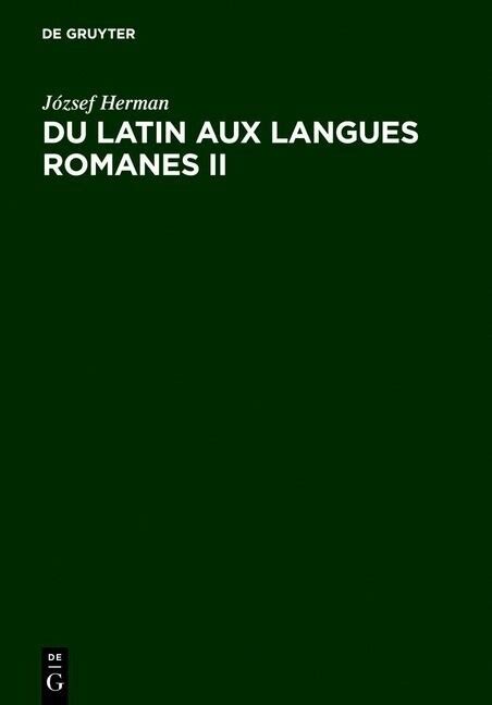 Du latin aux langues romanes ii. - Hp designjet 130 manuale d uso.