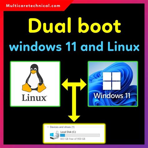 Dual boot windows 11 and linux on same ssd.  Step-by-step guide with partitio...