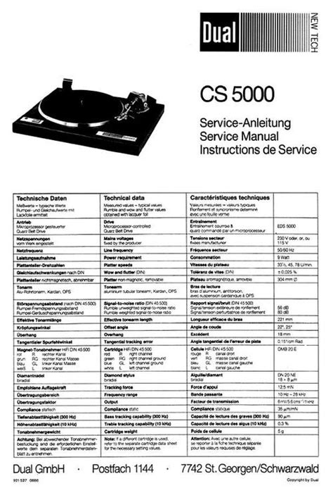 Dual cs 5000 turntable service manual repair manual owner acute s manual. - Die kronung der schonsten stunden... werbespots als sprachanla?.