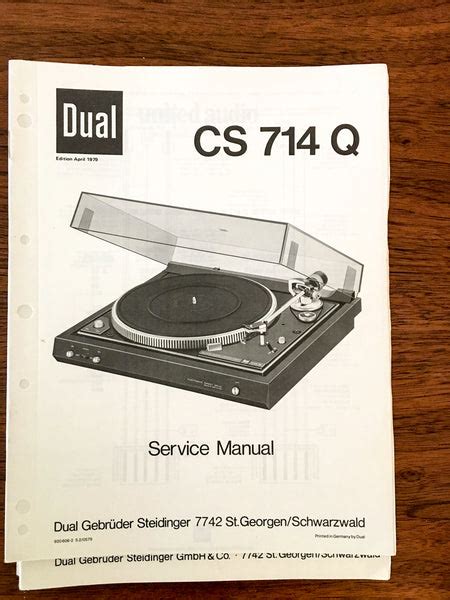 Dual cs 714 q turntable service manual. - Kapitel 29 stachelhäuter und wirbellose chordaten study guide antworten.