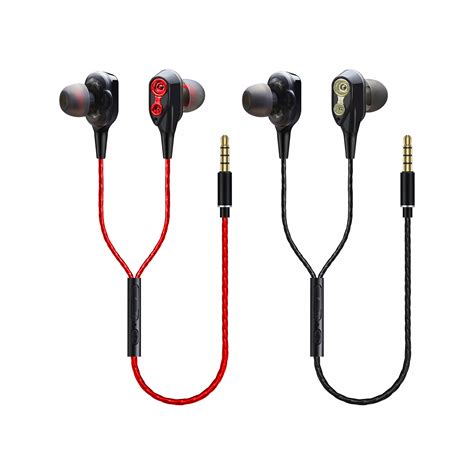 Dual dynamic driver earphones.  The dedicated drivers help to produce clea...
