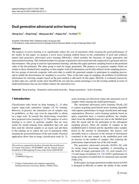 Dual generative adversarial active learning Request PDF - Rese…