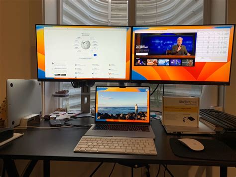 Dual monitor setup for macbook air m3.  Here's what to expect when using Clamshe...