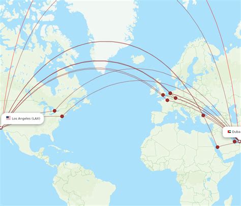 All flights from LAX to DXB non-stop. There are direct flights from Los Angeles International, California, USA to Dubai International (DXB), United Arab Emirates every day of the week with Emirates. The flight distance is 8373 miles and the trip usually takes about 15 hours and 50 minutes. LAX.. 