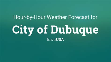 Dubuque, IA Hourly Weather Forecast - Find local 52001 Dubuque, Iowa 24 hour and 36 hour weather forecasts. Your best web resource for Dubuque, IA Hourly Weather! . 