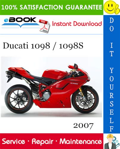 Ducati 1098 1098s my 2007 motorcycle service repair manual d. - Honda cbr600rr service repair workshop manual download 07 09.