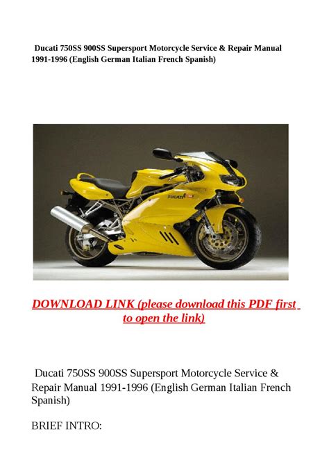 Ducati 750ss 900ss 1991 1996 service manual. - Chapter 22 current electricity study guide answers.