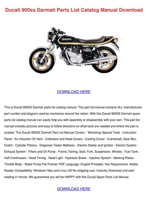 Ducati 900ss darmah parts list catalog manual download. - Manual do psp 3001 em portugues.