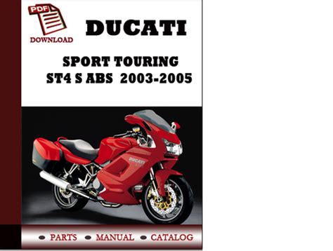 Ducati sport touring st4 s abs parts manual catalogue 2003 2004 2005 english german italian spanish french. - Introduction to environmental engineering solution manual davis.