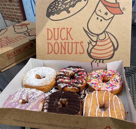 Duck donuts locations. Duck Donuts Woodbridge. Today's Hours: 8:00 AM - 9:00 PM View All Hours. (804) 416-6787. 15101 Potomac Town Place. Suite 140, Woodbridge, VA 22191 Get Directions. Catering information: Catering delivery available. Fees apply. Fan Favorites. 