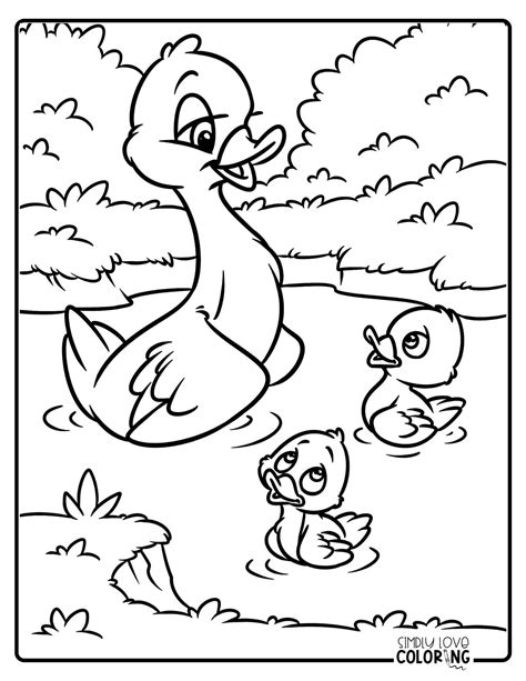 Ducks Coloring Page
