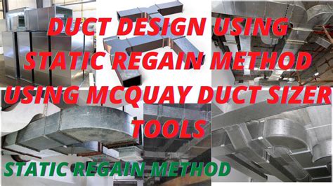 Duct Static Regain Method