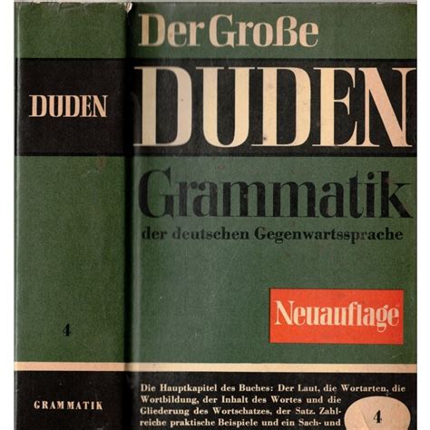 Duden, grammatik der deutschen gegenwartssprache (duden). - Dictionnaire des pasteurs dans la france du xviiie siècle.
