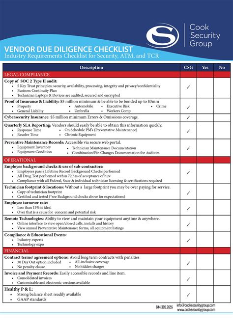 Due Diligence Report Format In Excel