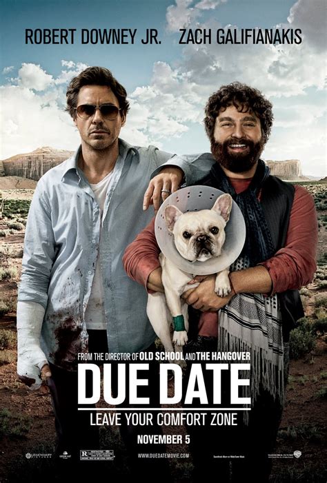 Due Date. 2010 1h 35m R. 6.5 (358K) Rate. ... Director Todd Phillips Stars Robert Downey Jr. Zach Galifianakis Michelle Monaghan. 3. Lucky You. 2007 2h 4m PG-13. 5.9 ....