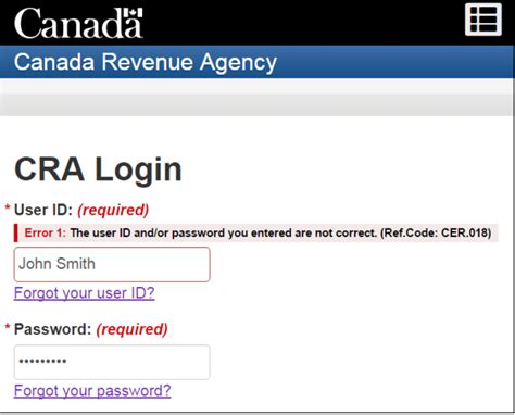 Due to system maintenance, some of the CRA login services may …