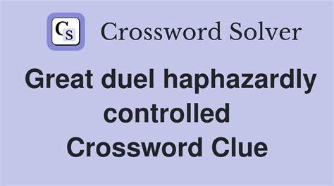 Duel tool crossword clue - WSJCrosswordSolver.com