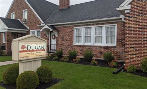 Dugan funeral home. Phone. (717) 677-8215. Overview. Dugan Funeral Home, a cornerstone of the Bendersville, Pennsylvania community, provides dignified, compassionate services for those who have experienced loss. Known for its understanding and caring staff, Dugan Funeral Home supports families in their time of need with a variety of services adapting to personal ... 