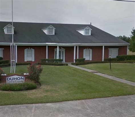 Duhon Funeral Home of Church Point . 701 S. Broadway . Church Point, LA 70525. Fax: 337-684-3338 . Email: mduhonfuneralhome1@yahoo.com. 337-783-1395 . Duhon Funeral Home of Crowley . 1529 Crowley-Rayne Hwy . Crowley .... 