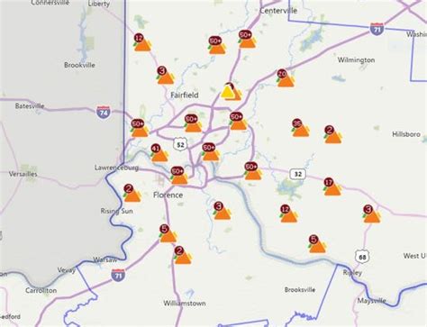 Duke energy ohio outage map. To Report an Outage. To report an outage, please call: Duke Energy Carolinas: 800.POWERON (800.769.3766) Duke Energy Florida: 800.228.8485; Duke Energy Indiana: 800.343.3525; Duke Energy Ohio/Kentucky: 800.543.5599; Duke Energy Progress: 800.419.6356; Learn More About Meter Damage 