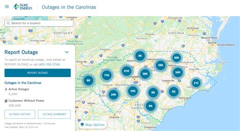 Duke energy status. Please select your location. Knowing where your account is located will help us serve you better. Carolinas. Florida. Indiana. Ohio & Kentucky. or. View current power outages in your area, estimated times of restoration or report an outage from the Duke Energy outage map. 