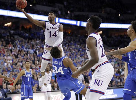 Duke kansas basketball. Jun 28, 2022 · Recruiting. Teams. Scores. Schedule. Standings. Stats. Rankings. More. The NBA draft withdrawal deadline cemented North Carolina's position and also saw Duke, Kansas and others make jumps. 