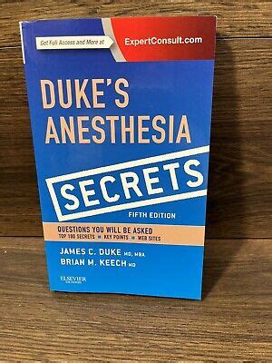 Read Dukes Anesthesia Secrets By James Duke