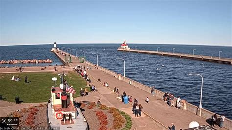 Duluth mn live webcam. This panorama view of the Duluth Harbor and Lake Superior is located on the hillside of Duluth.Harbor Lookout - https://www.harborlookout.com/Ship Traffic on... 