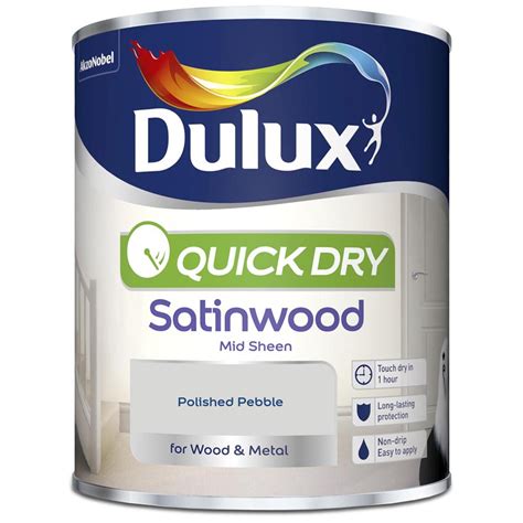 Dulux Quick dry Polished pebble Satinwood Metal & …