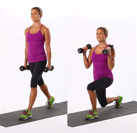 Dumbbell lunges. Things To Know About Dumbbell lunges. 
