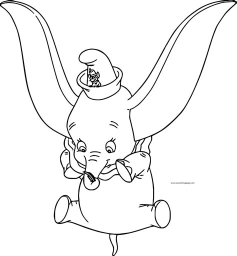 Dumbo Fall Coloring Page