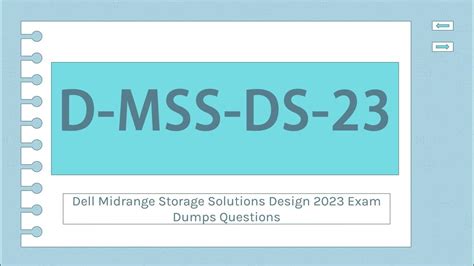 Dumps D-MSS-DS-23 Questions