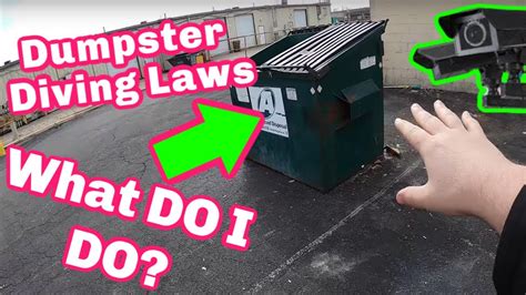 The primary legal consideration in dumpster diving is trespassin