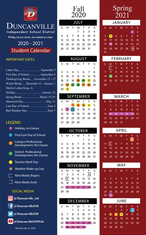 Duncanville Isd Calendar 2020