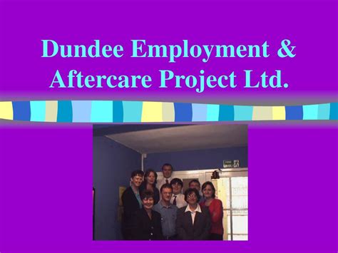 Dundee Employment & After Care Project In Dundee