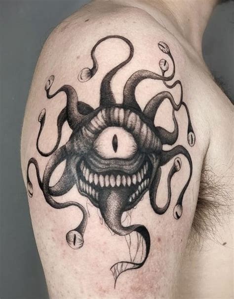 Dungeon and Dragons Beholder Tattoo Tattoo shop, Best tattoo shops
