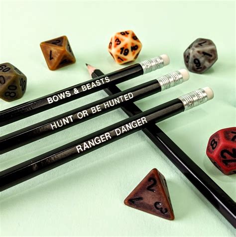 Dungeons and Dragons Pencils - Etsy