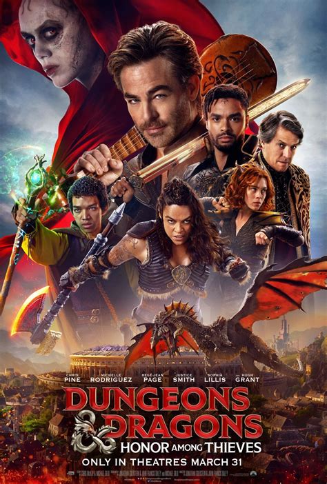 What’s most shocking about “Dungeons & Dragons: Honor Among Thieves” is how little meat there is on these reanimated bones, even with a bloated 139-minute runtime. When a cast of characters runs from plan A to plan B and back to plan A, the constant motion doesn’t allow for much else. Most of this film is “What we do now?”.. 