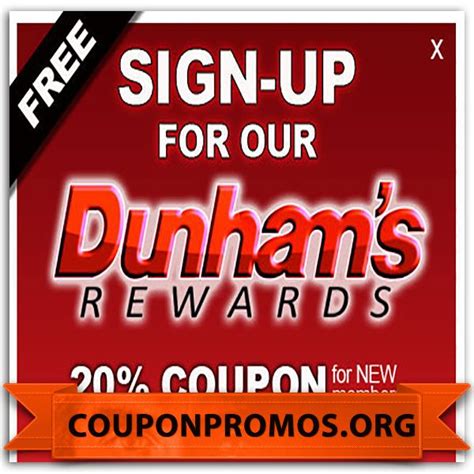 Dunham's 25 Off Printable Coupon