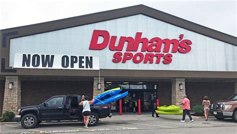 Dunham's Sports. Open until 9:00 PM 