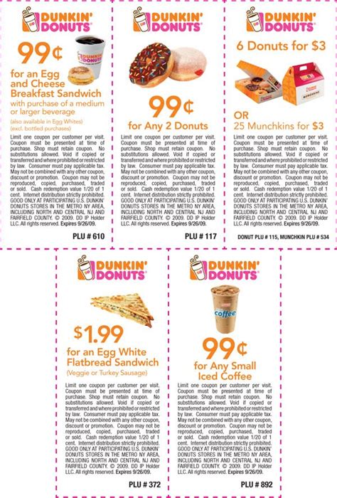 Dunkin Donuts Printable Coupons April 2024 - 50% OFF