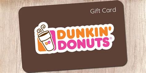 Dunkin Gift Card Printable