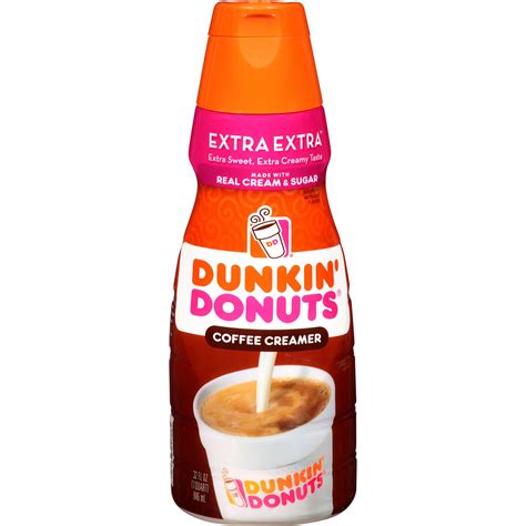 Dunkin donuts coffee creamer. Product details. Take your morning up a notch with the extra creamy, extra delicious taste of Dunkin' Donuts Caramel Single Serve Non-Dairy Creamer 24 Count. The perfect way to start your day! This box includes a 24 count of 0.28 fl. oz. (fluid ounce) single serve cups. Shake each creamer before use. 
