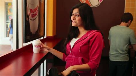 Dunkin donuts commercial actress. Dunkin’ is America’s favorite all-day, everyday stop for coffee, espresso, breakfast sandwiches and donuts. The world’s leading baked goods and coffee chain, Dunkin’ serves more than 3 million customers each day. With 50+ varieties of donuts and dozens of premium beverages, there is always something to satisfy your craving. 