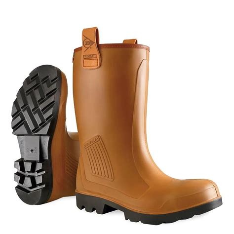 Dunlop Purofort Rig-Air Brown Lined Waterproof S5 Safety …