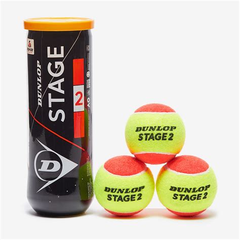 Dunlop Stage 2 Orange Mini Tennis Balls (3 Ball Tube) - Direct …