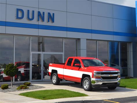 Dunn chevy. At Dunn Chevrolet, you'll find fair prices and excellent customer service, making it worth shopping with us from anywhere in or around Toledo. We have one of the best selections of cars, trucks and SUVs of any Chevy dealer around. We always put the customer first and we are committed to YOUR satisfaction. 