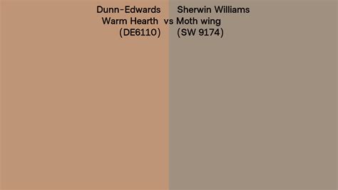 Dunn-Edwards Warm Hearth (DE6110) vs Sherwin Williams Moth …